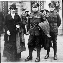 Alfred Wilkinson VC with his Mother and brother Henrt