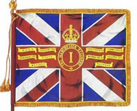 Queen’s colour presented to the 1st Battalion Manchester Regiment on 23rd July 1954