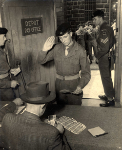 Pay-Day at Ladysmith Barracks, Ashton-under-Lyne, 1950’s