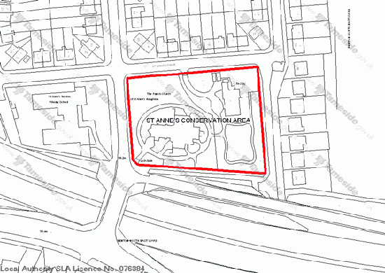 Map of St. Anne's Conservation Area