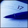 Appointment Bookings - image of a diary and pen