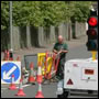 Transportation - image of roadworks and temporary traffic lights