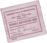 A picture of Fred Wood's Member's Contribution Card