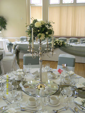 A Wedding Reception Table in the Lesser Hall